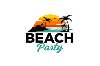 create graceful and fantastic palm beach logo design