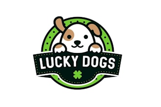 design amazing lucky dogs doggy daycare logo