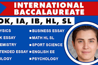help in urgent ib extended essays, sl and hl ias, tok exhibition and ess ia
