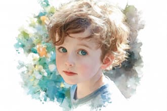 draw digital watercolor illustration
