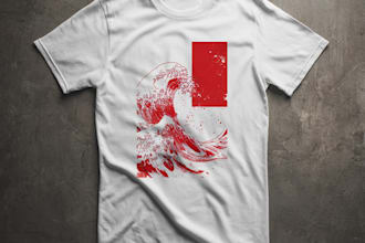 design a unique and edgy custom t shirt design