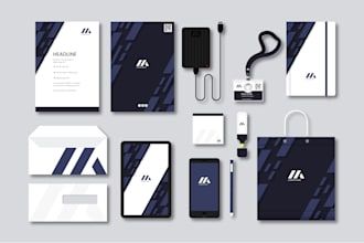 build your brand identity with logo and mockups