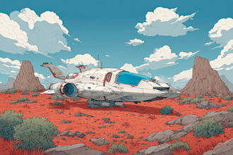 draw sci fi illustration and sci fi concept art