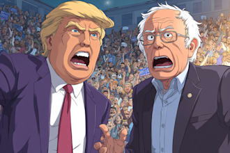 draw a political cartoon or illustration