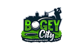 design fun awesome golfing logo