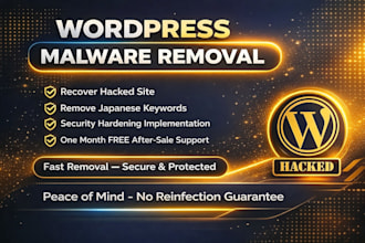 remove malware, virus, and clean the website