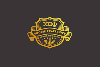design foodie fraternity chef consulting logo