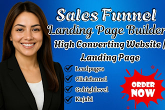 create sales funnel landing page using leadpages kajabi clickfunnel gohighlevel