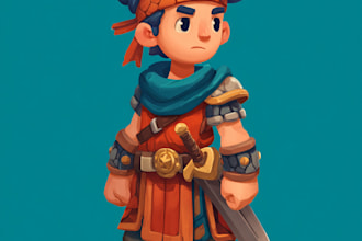 draw game character art, 2d game character art