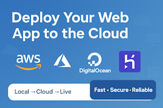 deploy your web app to AWS, azure, digitalocean or heroku