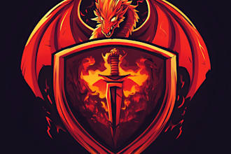 hand paint fantasy logo