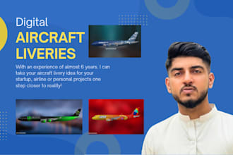 turn your aircraft livery idea into a high quality rendering