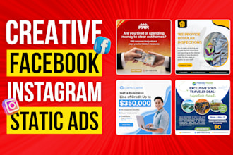 design creative facebook static ads