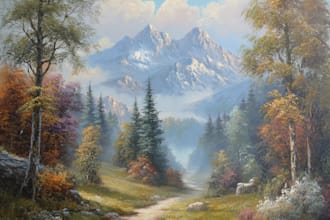 paint real oil painting on canvas and can for you