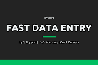 do accurate data entry, excel or google sheets formatting and cleanup