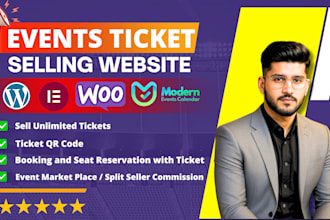 create event listing ticket selling marketplace wordpress website event calendar