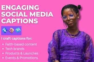write converting social media captions for your brand