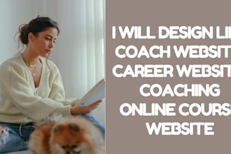 design life coach website, career website, coaching online course website
