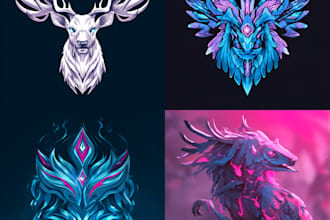 create logo designer anime, fantasy