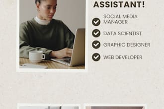 be your personal virtual assistant, pa and social media manager