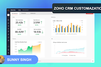 customize zoho CRM for leads, deals, and automation