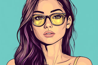 do personalized pop art portraits of your photo