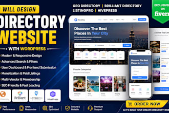 build geodirectory website, brilliant directory website, directory website