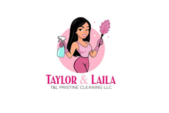 design unique pristine cleaning llc logo