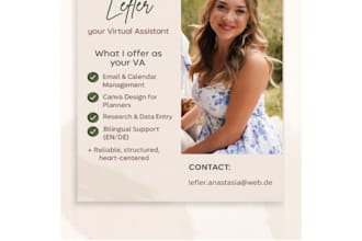support you as a reliable and organized virtual assistant