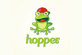 design classic inventive frog icon logo for a new bar app