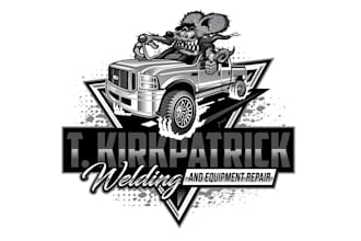 design attractive welding, equipment repair logo