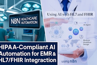 build hipaa compliant ai automation for emr, hl7, fhir integration using n8n