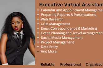 be your reliable executive virtual assistant