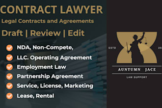 draft, review, and improve contracts and agreements