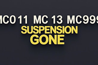 reinstate suspended ebay account and remove mc011, mc113 and mc999 suspension