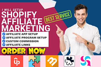 setup shopify affiliate marketing goaffpro referral bixgrow uppromote referrly