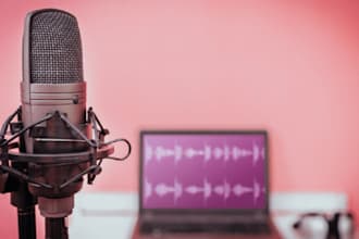 design awesome podcast, dj music, radio, studio logo