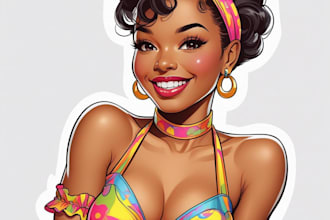 draw a cute and sexy pin up pinup girl