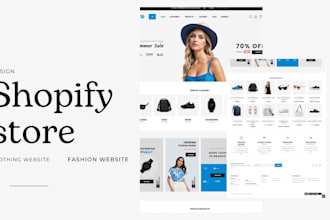 design clothing, fashion, shopify store or website banner