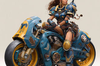 make a warhammer 40k illustration