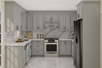 design beautiful kitchens 3d in sketchup and d5