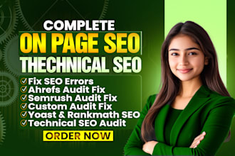 fix onpage technical seo errors website audit console semrush ahrefs site audit