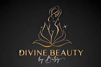 do makeup, eyelash, boutique, beauty spa, and cosmetic logo design