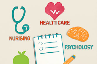 write content in nursing, healthcare, nutrition and psychology