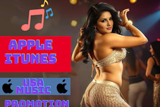 do organic USA apple music, apple itunes music promotion