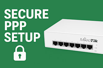 secure ppp setup on mikrotik router