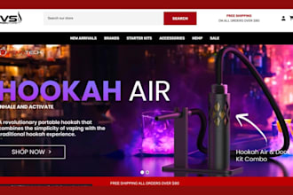 build vape website cbd, marijuana, cannabis, vape shopify store