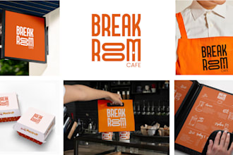 do a powerful restaurant brand kit and logo that attracts hungry customers