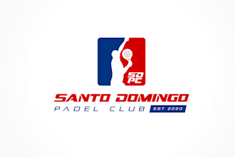 design a modern tennis and badminton sports logo