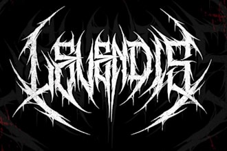 design a unique heavy metal logo for your band or brand